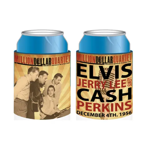[Q5101] Million Dollar Quartet Huggie/Koozie - Sepia