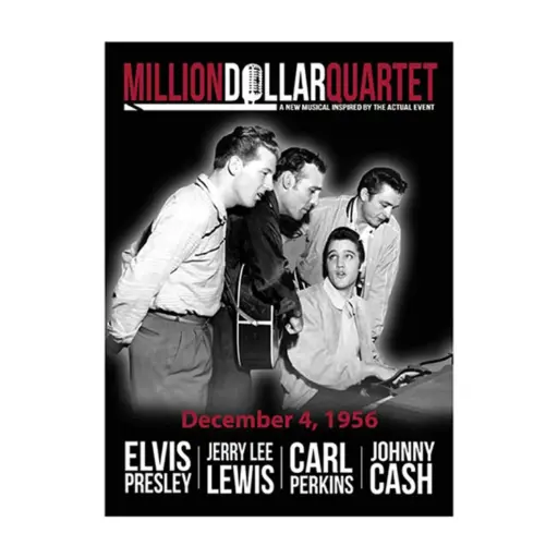 [Q5116] Million Dollar Quartet Magnet - Black & White