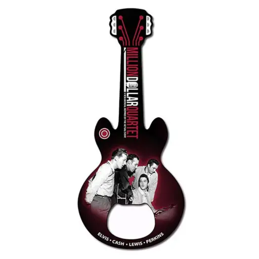 [Q5284] Million Dollar Quartet Magnet Bottle Opener - Guitar