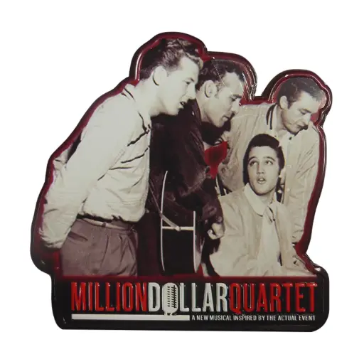 [Q5910] Million Dollar Quartet Magnet - Metal Embossed