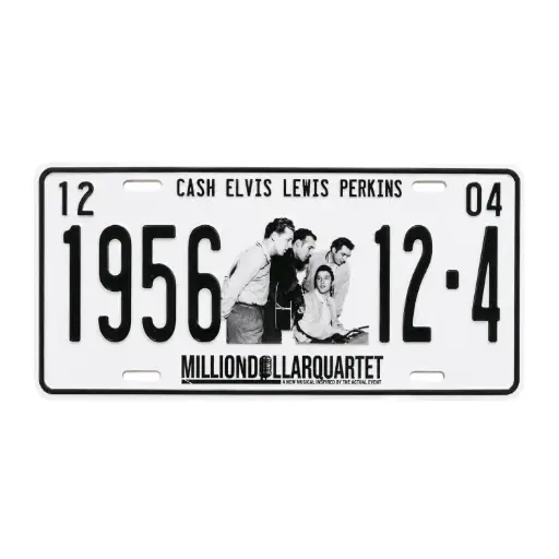 [Q5995] Million Dollar Quartet License Plate - 1956