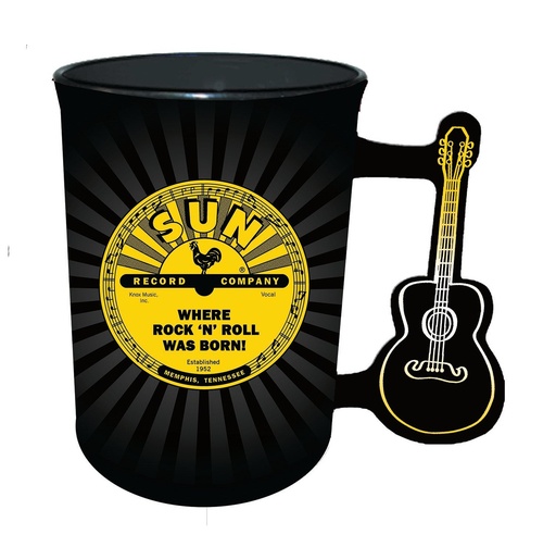 [SR6468] Sun Record Mug - Where Rock 'N' Roll Was Born - Guitar Handle