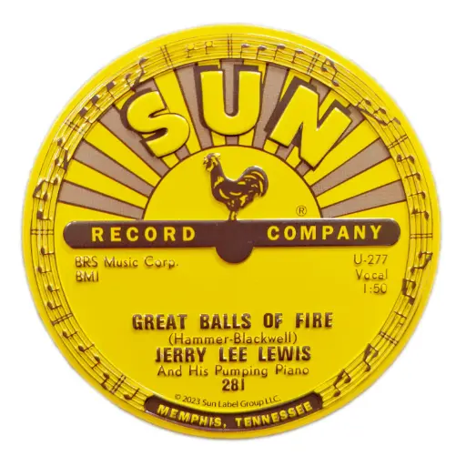 [SR6711] Sun Record Magnet - Jerry Lee Lewis Great Balls of Fire