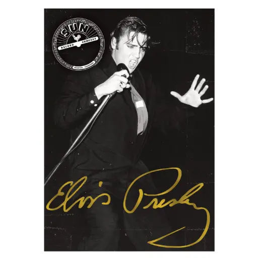 [SRE6582] Sun Record Postcards - Elvis Gold Signature - Pack of 50