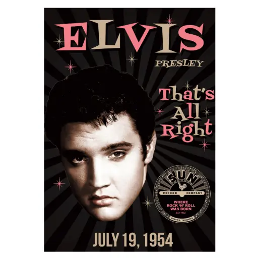 [SRE6585] Sun Record Postcards - Elvis That's All Right - Pack of 50