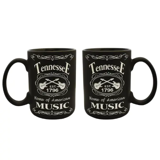 [T6249] Tennessee Mug - Blk & Wht