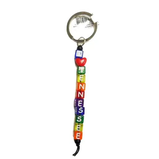 [T6258] Tennessee Key Chain - Block Dice Small