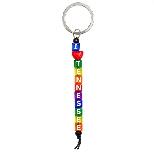 [T6258] Tennessee Keychain - Block Dice Small
