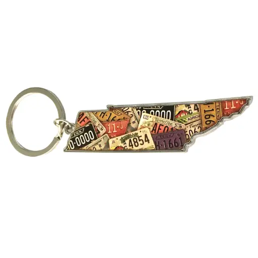 [T6260] Tennessee Key Chain - State License Plate