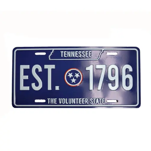 [T6324] Tennessee Magnet - Lic Plate Est. 1796