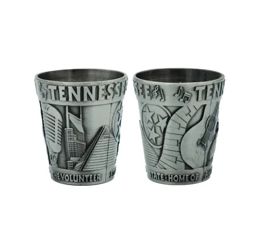 [T6597] Tennessee Shot Glass - Pewter