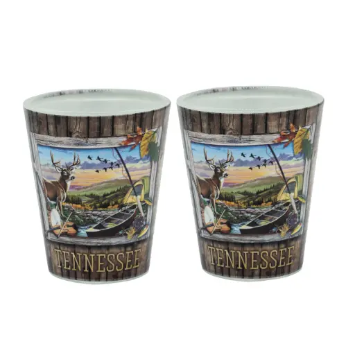 [T6697] Tennessee Shot Glass - Mountains