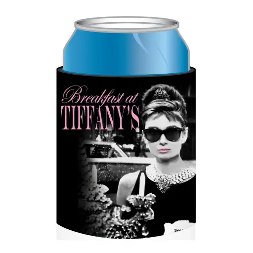 [U5522] Audrey Huggie/Koozie - Breakfast At Tiffany's w/ Sunglasses