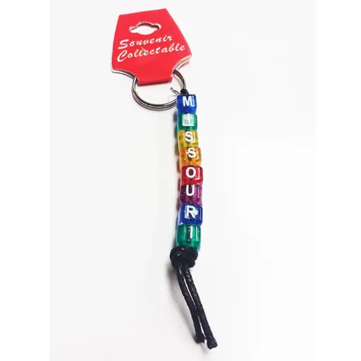 [X55MO] Missouri Keychain - Dice