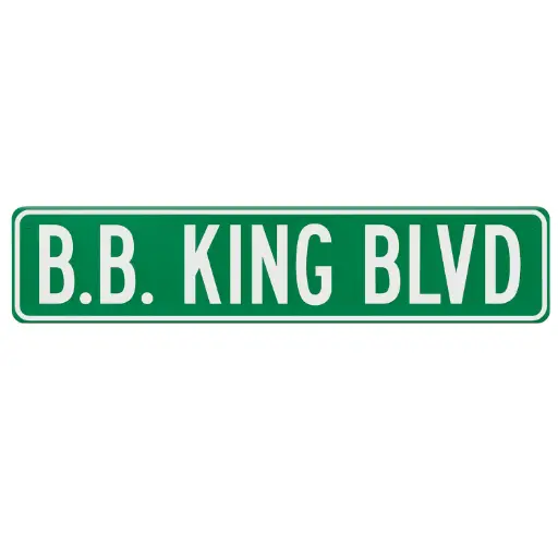 [XBB5322] BB King Blvd - Street Sign