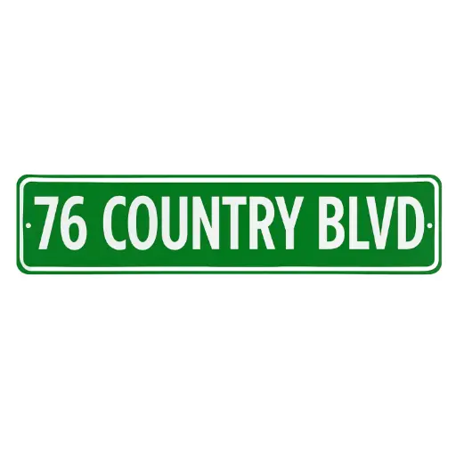 [XBR5545] Branson Street Sign - 76 Country Blvd
