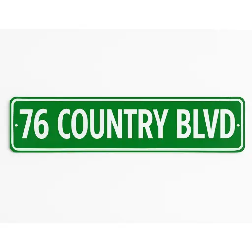 [XBR5545] Branson Street Sign - 76 Country Blvd