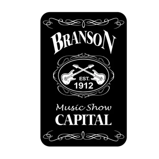 [XBR5655] Branson Playing Cards - Blk & Wht Est.