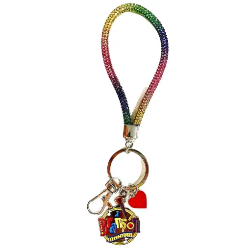 [XBR6427] Branson Key Chain - Wristlet w/Charms
