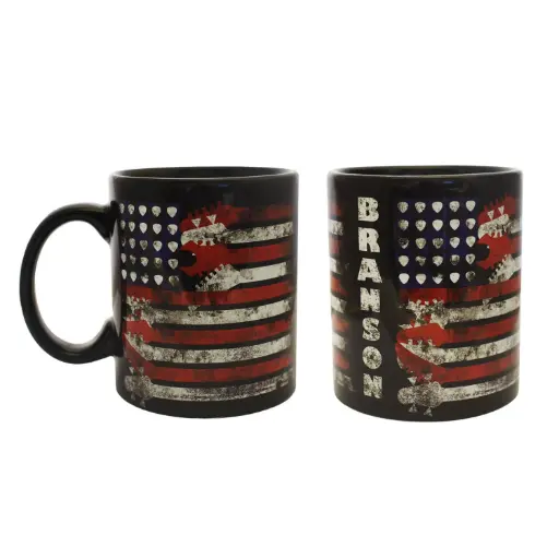 [XBR6498] Branson Mug - Flag w/ Guitars