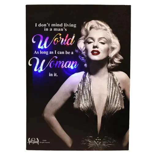 [Y5121] Marilyn Monroe Canvas  - Woman World w/ Lights