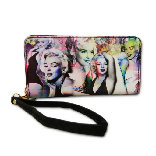 [Y5618] Marilyn Monroe Wallet - Colorful Collage
