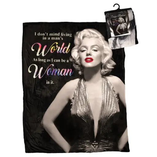 [Y6092] Marilyn Monroe Throw Blanket - Woman World