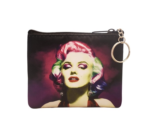 [Y6240] Marilyn Monroe Key Chain Coin Purse Multicolor
