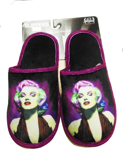 [Y6254] Marilyn Monroe Slippers - Multi Color