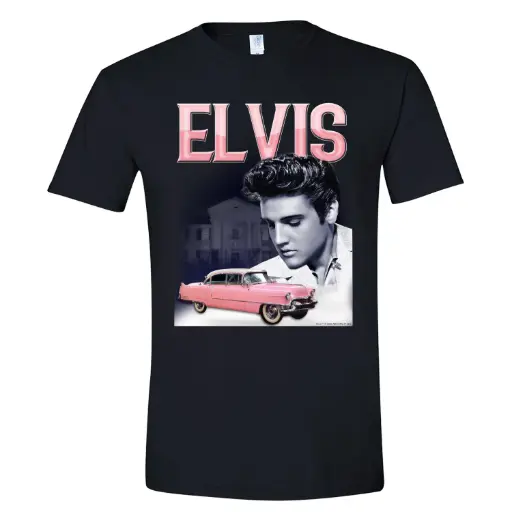 [E9059] Elvis T-Shirt - Pink Caddy
