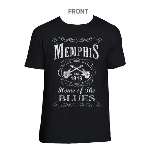[M6185] Memphis T-Shirt - Blk & Wht Est.
