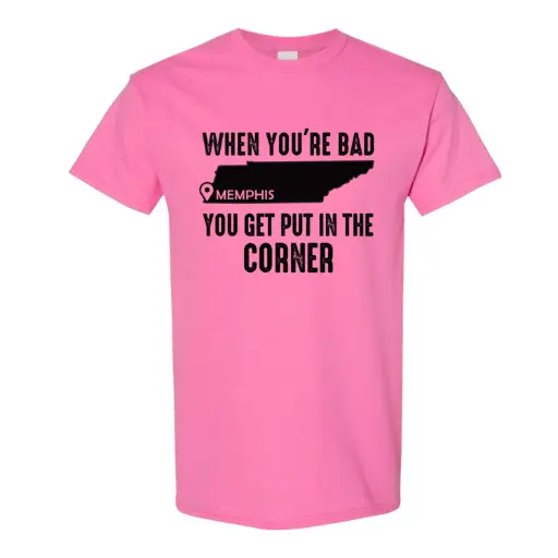 [M6572] Memphis T-Shirt - Corner Pink