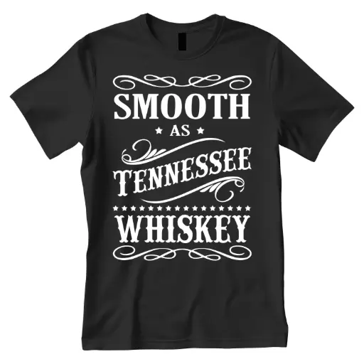 [T6471] Tennessee T-Shirt - Smooth as Whiskey - Blk